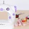 Haitral™ Lavender Flex-Speed Double-Thread Cordless Sewing Machine with Built-In Table